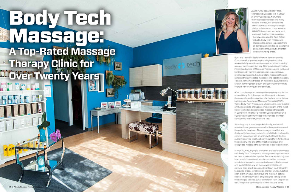 Alberta Massage therapy magazine